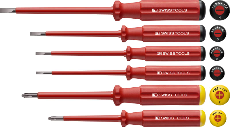 Screwdriver set 1000V Flat/PH (5542.CBB)