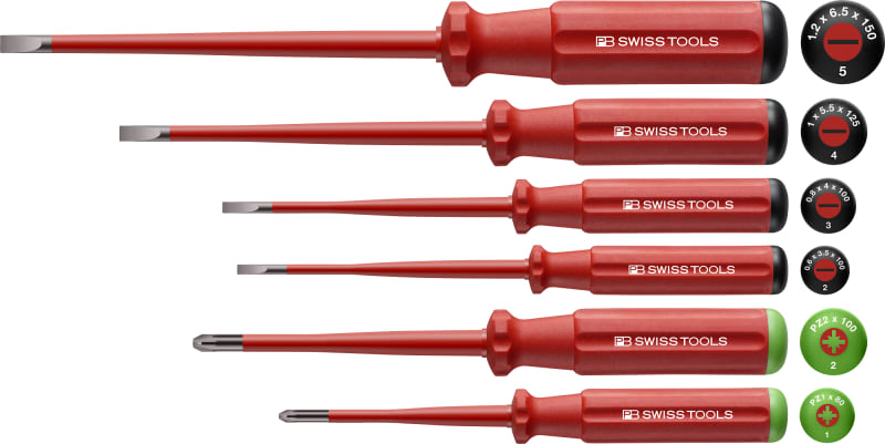 Screwdriver set 1000V Flat/PZ (5543 CN)