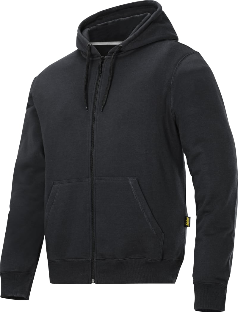 Snickers Workwear 2801 Hooded Sweatshirt, Black, Size XS