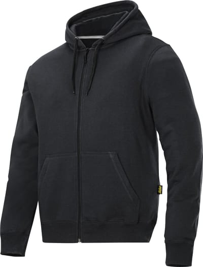Snickers Workwear 2801 Hooded Sweatshirt, Black, Size XS