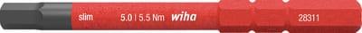 Wiha 37226 SlimVario Interchangeable Hex Socket Bit, 5 mm