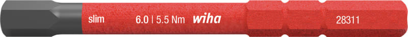 Wiha Slim Vario Hex Socket Bit 6 mm (37227)
