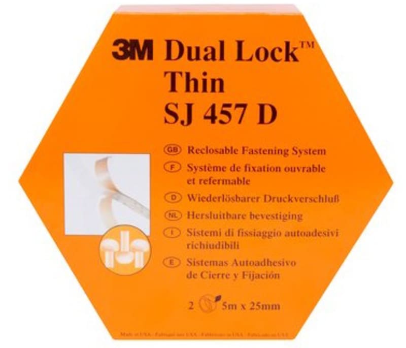 SJ 457D Hook-and-Loop Fastener 25 mm x 5 m, 2 Rolls (8858282)