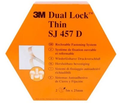 SJ 457D Hook-and-Loop Fastener 25 mm x 5 m, 2 Rolls