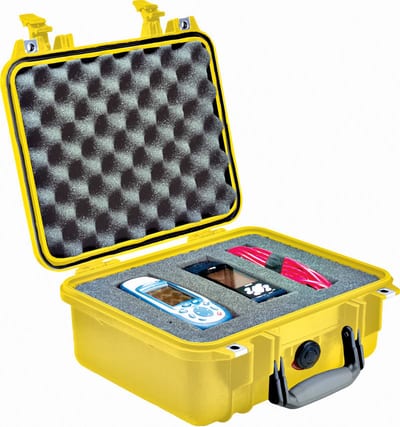 Peli™ Case 1400 with foam, yellow