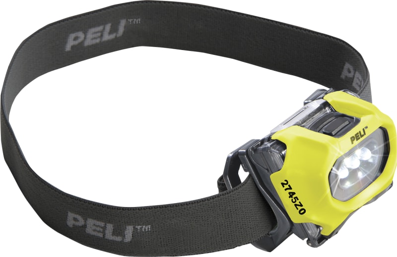 Peli 2745Z0 ATEX Zone 0 LED Head Torch Yellow (1P2745Z0GB)
