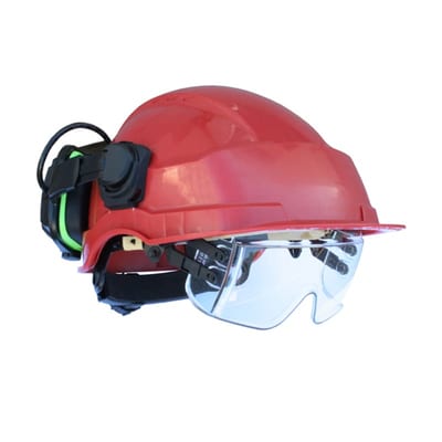 Electrician’s helmet m.safety glasses
