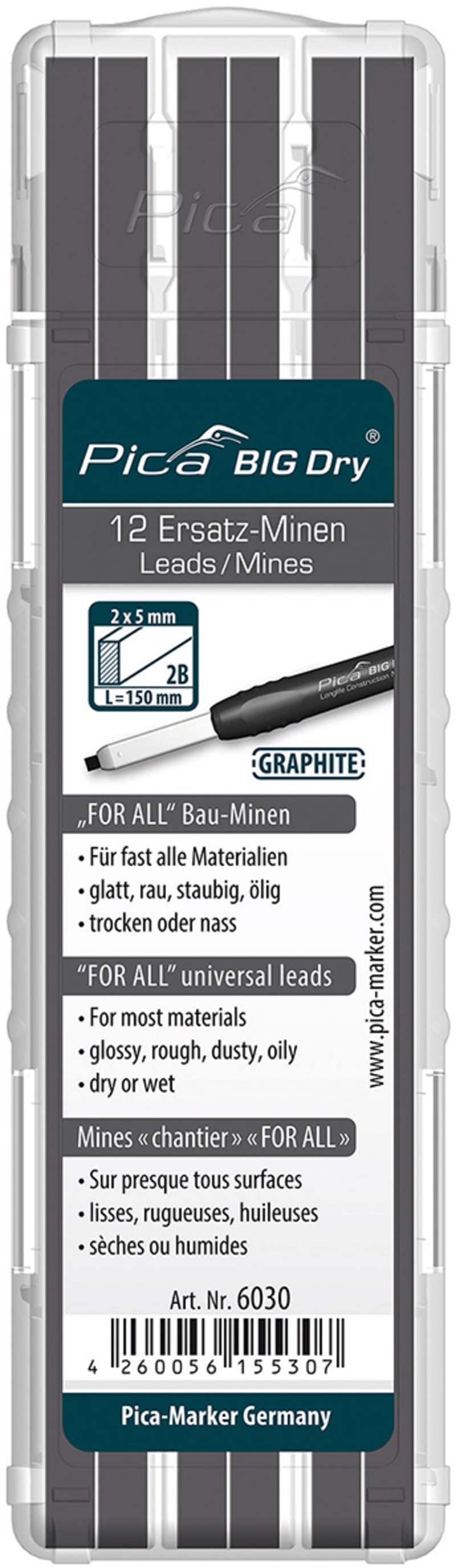 Refill, Big Dry marker, 12 pcs (6030)