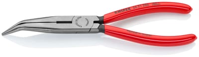 Knipex 26 21 200 Snipe Nose Pliers with Cutter Black Atramentised 200 mm