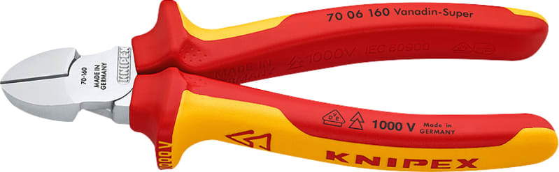 KNIPEX side cutter 160 mm VDE (70 06 160)