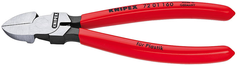 Knipex 72 01 160 Side Cutter for Plastic, Plastic-Coated Handles 160 mm