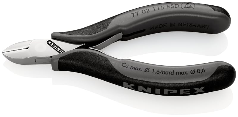 Knipex Electronics Side Cutter ESD 115mm Multi-Component Grip (77 02 115 ESD)