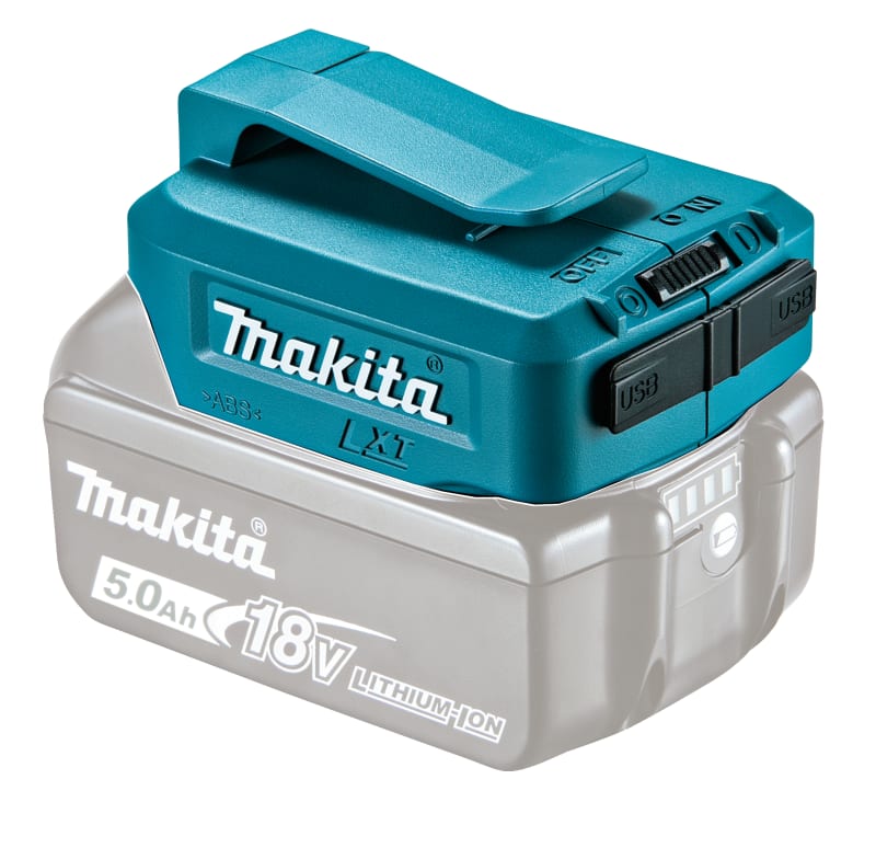 Vix Tools DEBADP05 battery adapter with 2× USB outputs 18 V