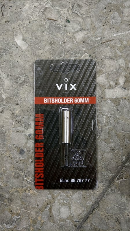 Vix Tools bit holder, 1/4 in, 60 mm, magnetic (8879777)