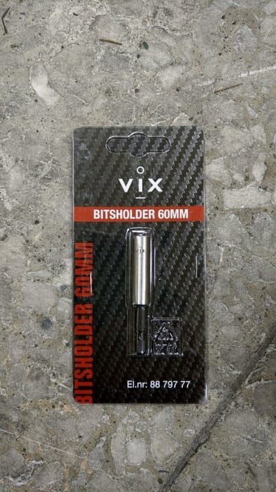 Vix Tools bit holder, 1/4 in, 60 mm, magnetic