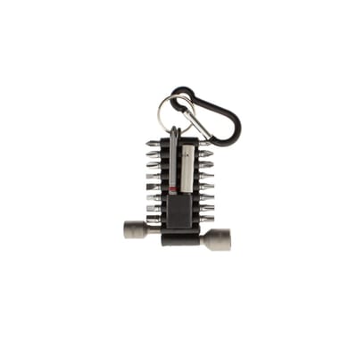 Bit set, 20 pieces, with carabiner hook