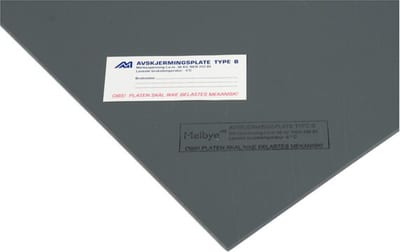 Screening plate in pvc