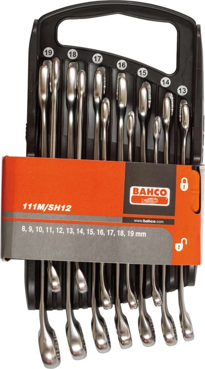 Bahco Combination Wrench Set 12-Piece 8-19 mm