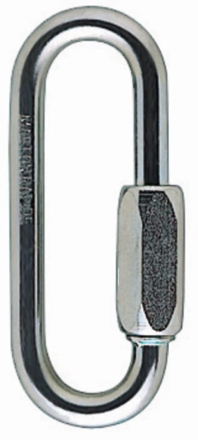 Melbye Stainless Steel Screw-Lock Carabiner 8 × 80 mm