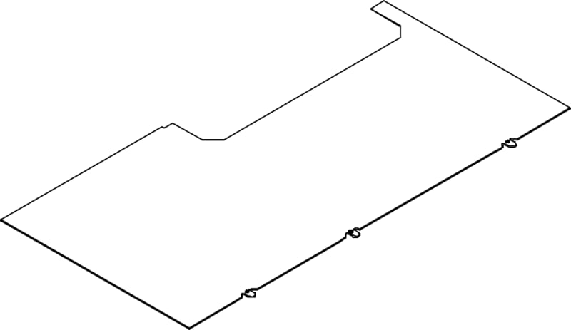 Eaton Horizontal Shielding Plate 4 x 2 M Steel (220A9402)