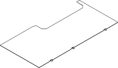 Eaton Horizontal Shielding Plate 4 x 2 M Steel