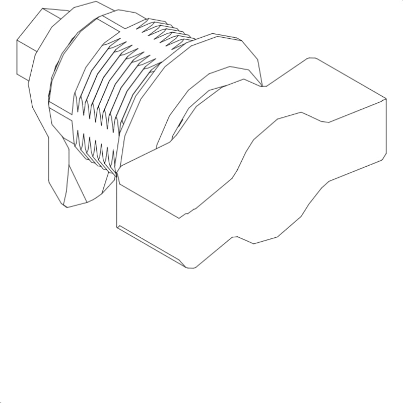 Eaton 220B0010 Enclosure Latch with Finger Grip Steel
