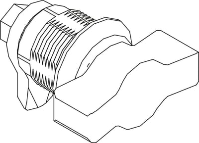 Eaton 220B0016 Locking Bracket / Latch Mounting Fitting