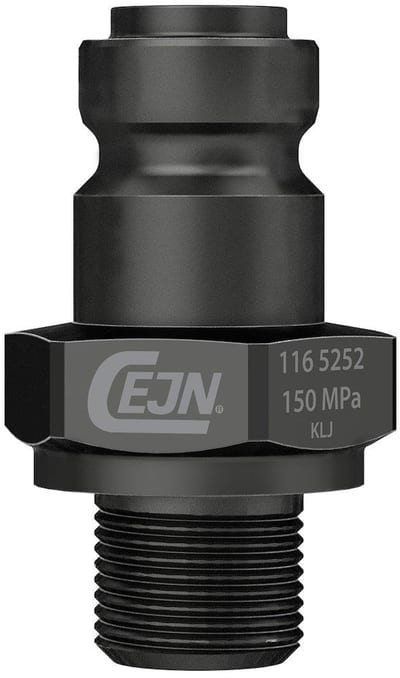 Cejn 116 Hydraulic Quick-Coupling Nipple BSPP Galvanised - 1/4", DN2.5, 1500 bar