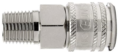 Cejn 220 Quick Coupling nipple brass nickel-plated - 1/4", 5