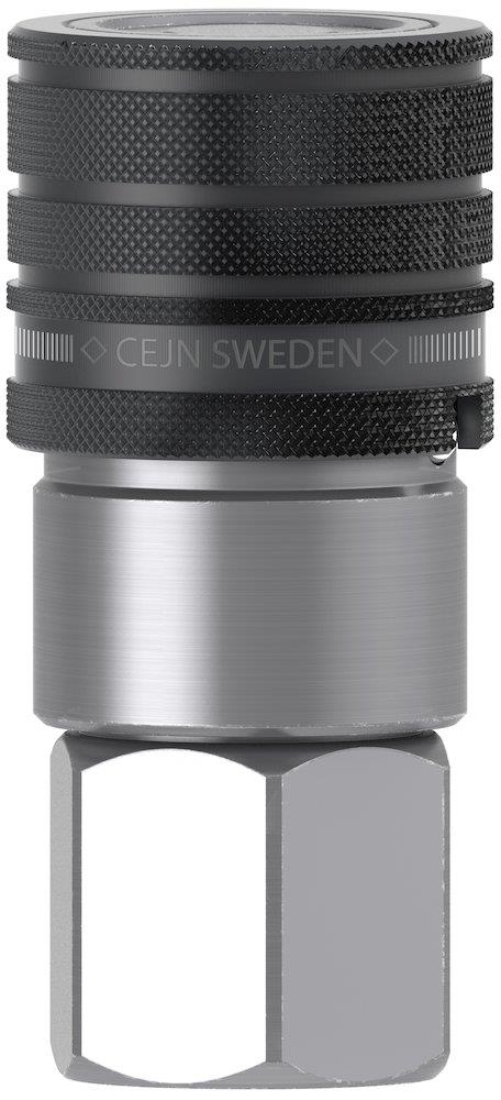 CEJN 265 Flat-Face Hydraulic Quick Coupling Galvanised BSPP - 1/4", DN6.3