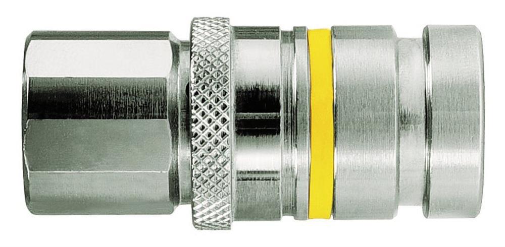 Cejn 267 Quick Coupling socket brass nickel-plated - 1/4", 4