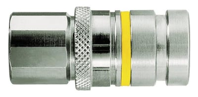 Cejn 267 Quick Coupling socket brass nickel-plated - 1/4", 4