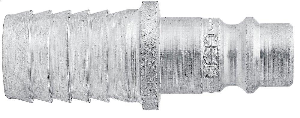 Cejn 320 Series Compressed Air Coupling Nipple with Hose Barb Galvanised Steel - 6.3 mm Hose, DN 7.6