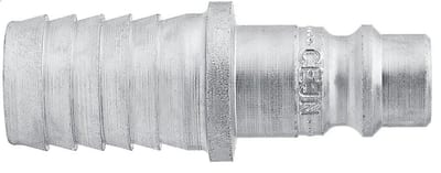 Cejn 320 Series Compressed Air Coupling Nipple with Hose Barb Galvanised Steel - 6.3 mm Hose, DN 7.6
