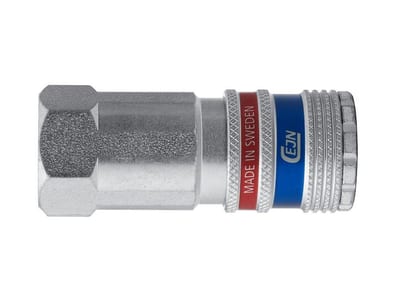 Cejn 320 Quick Coupling Socket 1/4" BSP, Galvanised Steel and Brass, DN 7.6