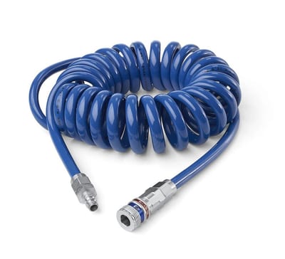 Cejn 320 Spiral Compressed Air Hose with series 320 PUR - Lynkobling, 6mm, 1/4", 4M, air