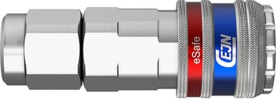 Cejn 331 Quick Coupling eSafe zinc-plated steel/brass stream-line - 5mm, 7