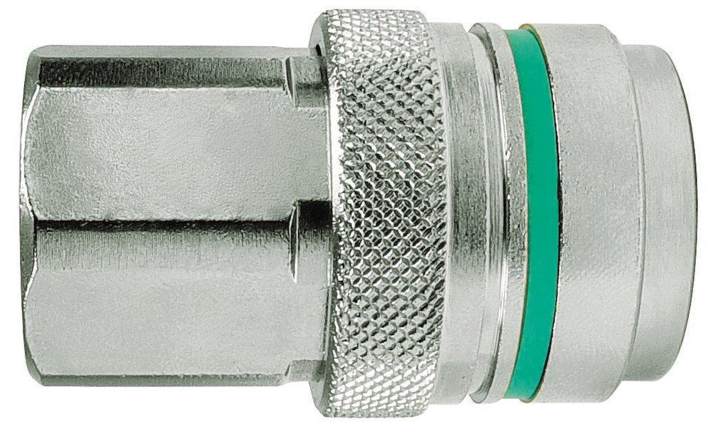 Cejn 567 Quick Coupling socket brass nickel-plated - 1/2", 9