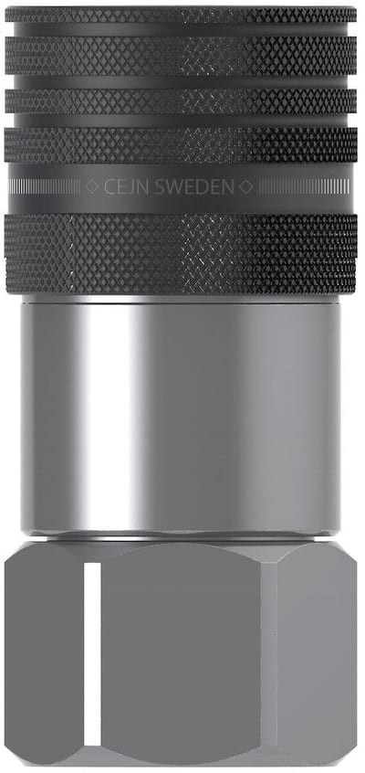 Cejn 765 Quick Coupling flat-face steel galvanised BSPP - 1", DN19, 400 bar