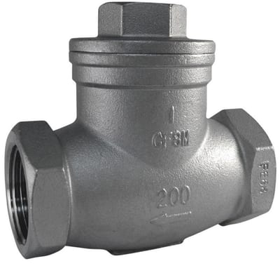 Check valve coupling/coupling 316/PTFE - 1/4", 1/4", 40bar