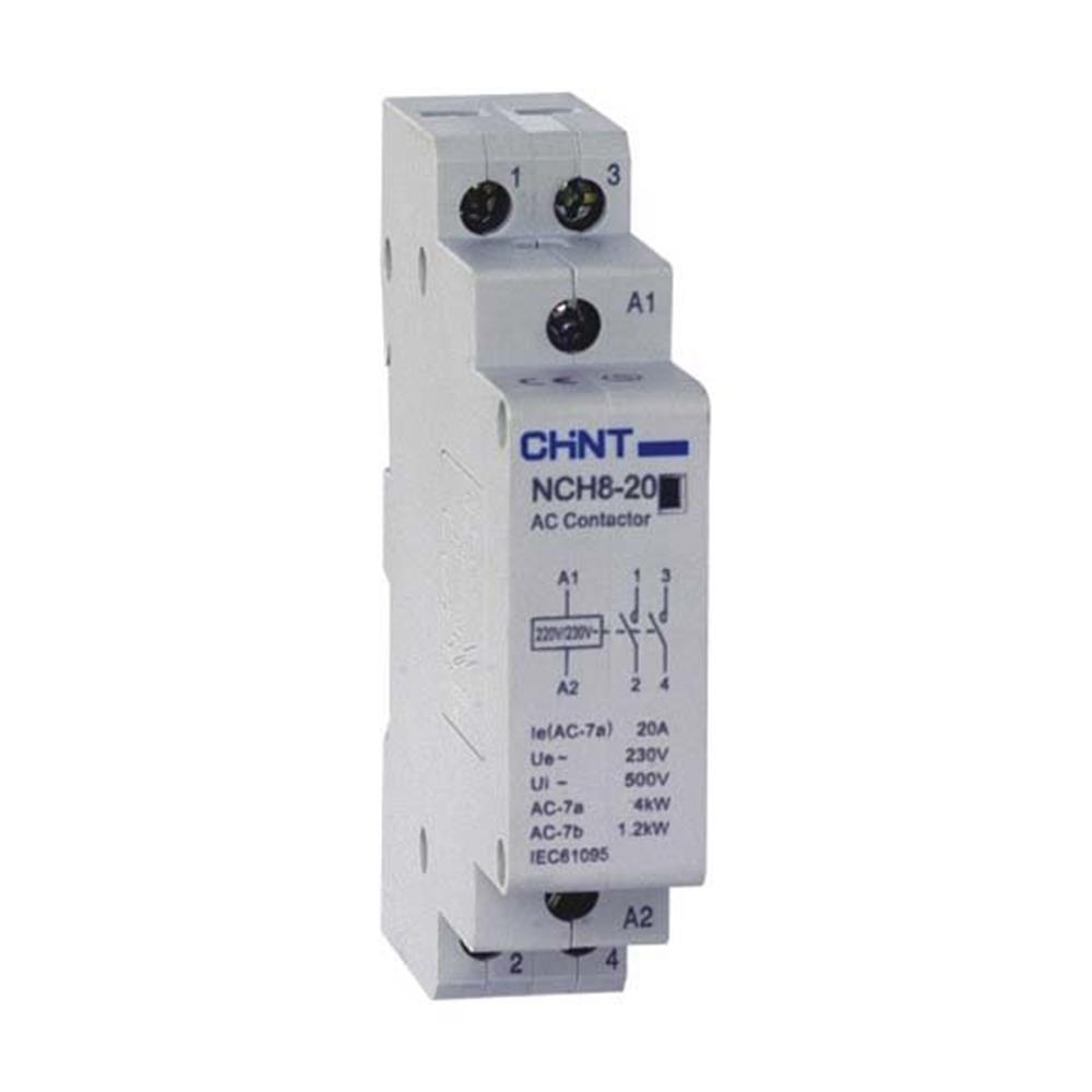 Chint NCH8-20-2NO Modular contactor - 20A, 2P, 2NO, 230V, 17.5