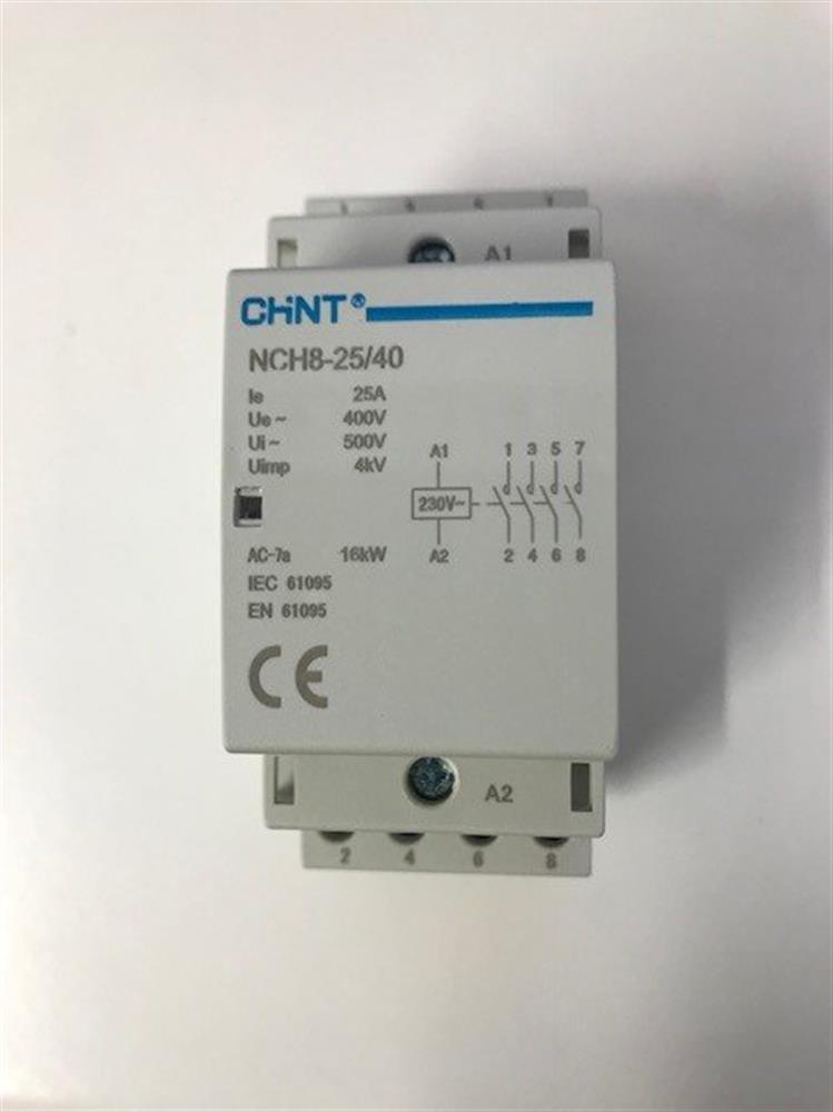 Chint NCH8-25-4NO Modular contactor - 25A, 4P, 4NO, 230V, 4