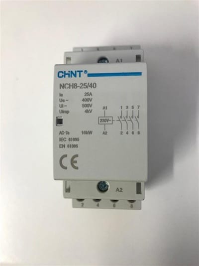 Chint NCH8-25-4NO Modular contactor - 25A, 4P, 4NO, 230V, 4