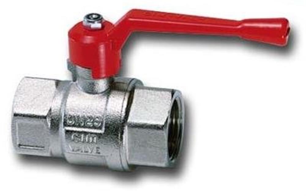 Cimberio CIM 10 Ball Valve coupling/coupling - Normal, L-handle, brass, 1/4", 1/4"