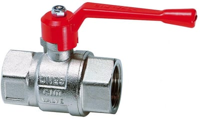 Cimberio CIM 12 Ball Valve coupling/coupling - Normal, L-handle, brass, 1/2", 1/2"