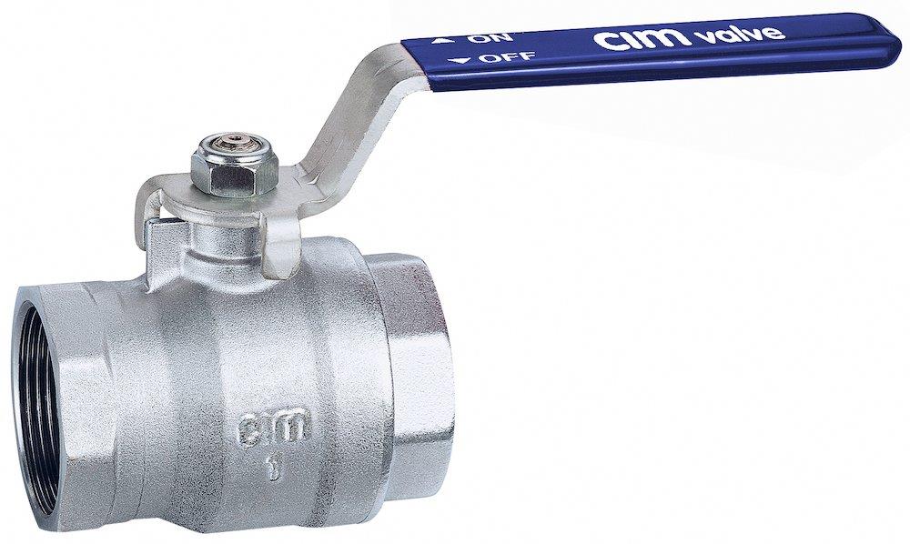 Cimberio RED5 Ball Valve coupling/coupling - Normal, L-handle, brass, 3/4", 3/4" 376244
