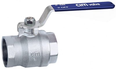 Cimberio RED5 Ball Valve coupling/coupling - Normal, L-handle, brass, 3/4", 3/4" 376244