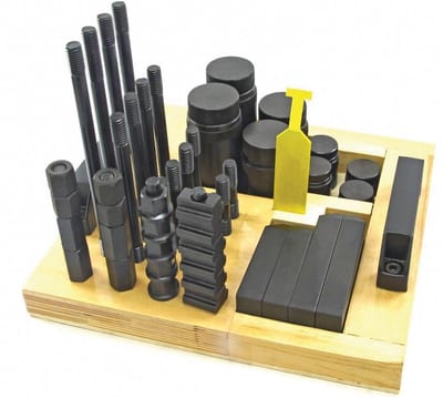 Clamping Iron Set with screw clamps - M16X18 mm