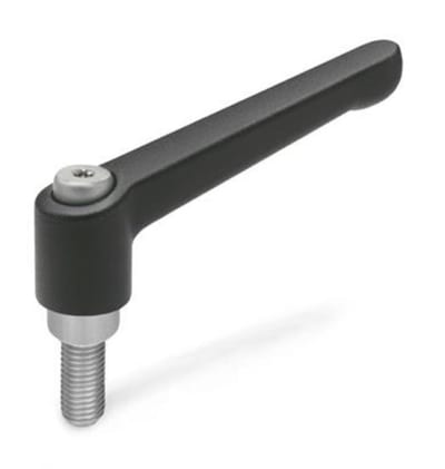 Clamping Lever with stud stainless - 6mm, 40mm