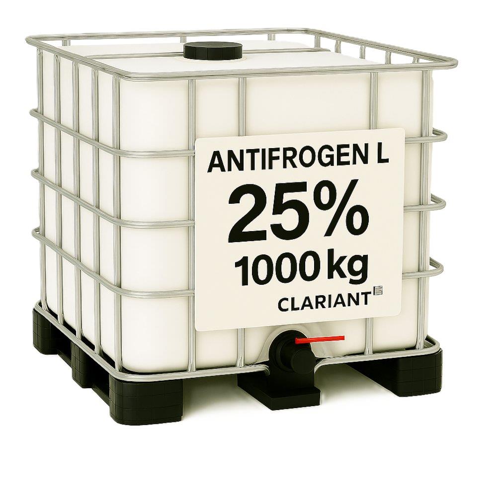 Clariant Antifrogen L ethylene glycol (PG) diluted - 1000kg, 25%, -10°C, Yes